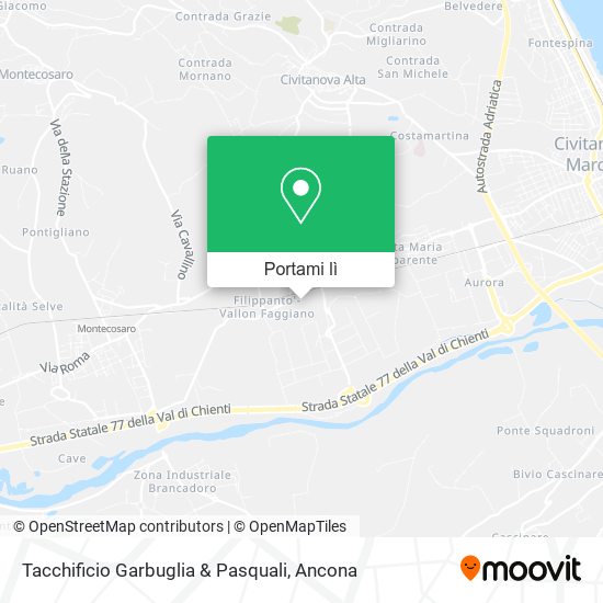 Mappa Tacchificio Garbuglia & Pasquali