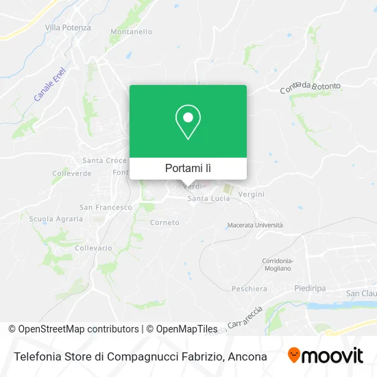 Mappa Telefonia Store di Compagnucci Fabrizio