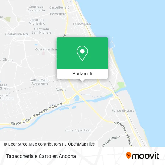 Mappa Tabaccheria e Cartoler