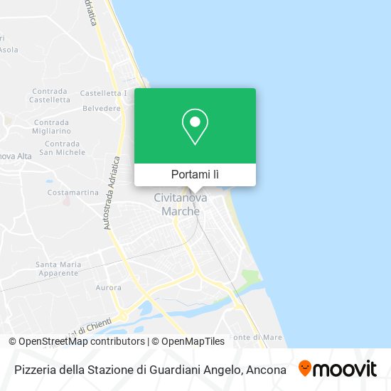 Mappa Pizzeria della Stazione di Guardiani Angelo