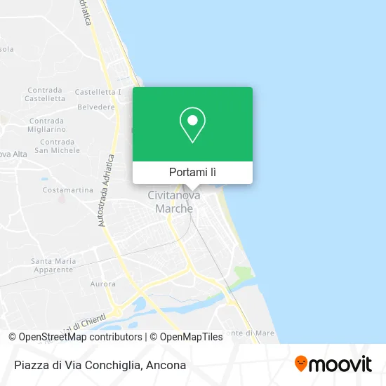 Mappa Piazza di Via Conchiglia