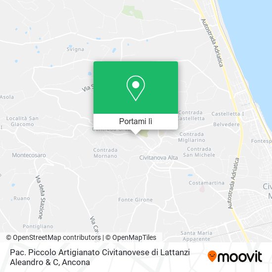 Mappa Pac. Piccolo Artigianato Civitanovese di Lattanzi Aleandro & C