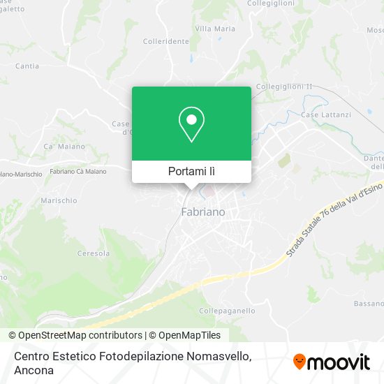 Mappa Centro Estetico Fotodepilazione Nomasvello