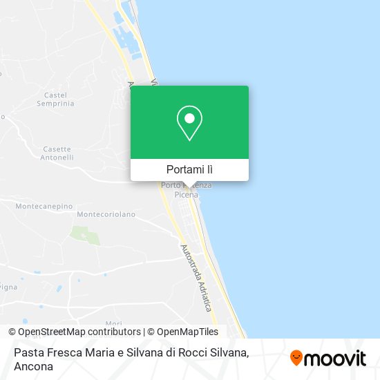 Mappa Pasta Fresca Maria e Silvana di Rocci Silvana