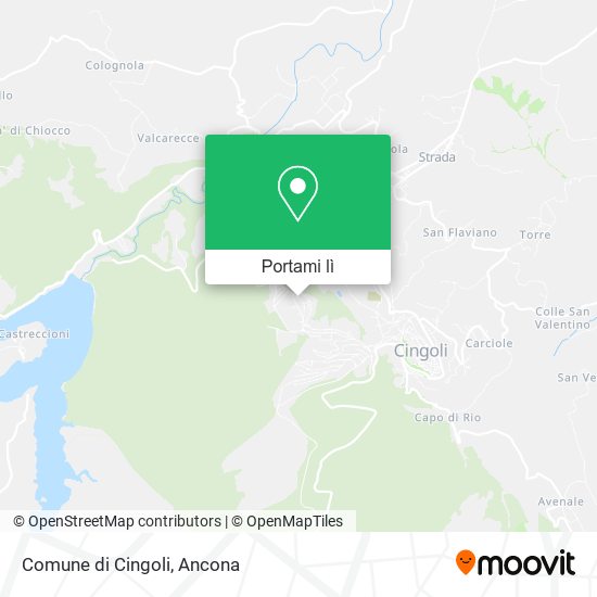 Mappa Comune di Cingoli