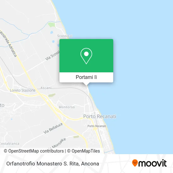 Mappa Orfanotrofio Monastero S. Rita