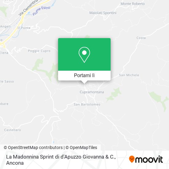 Mappa La Madonnina Sprint di d'Apuzzo Giovanna & C.