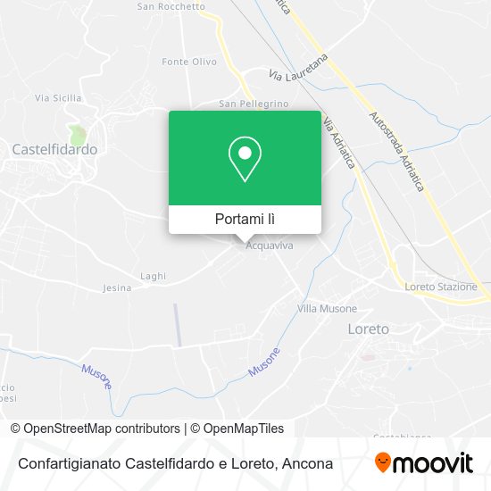 Mappa Confartigianato Castelfidardo e Loreto