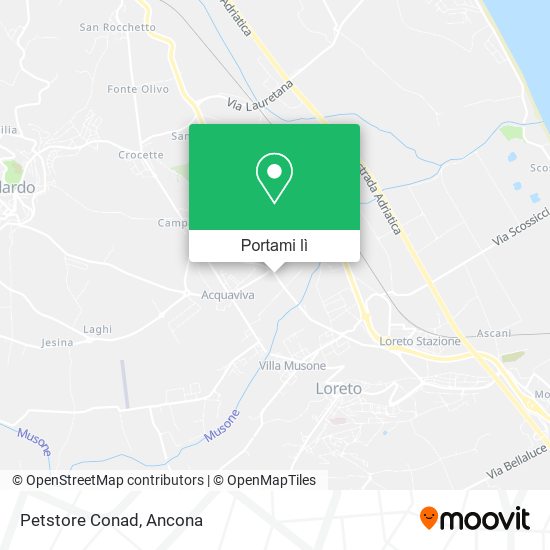 Mappa Petstore Conad