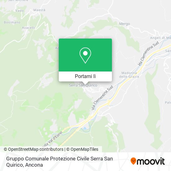 Mappa Gruppo Comunale Protezione Civile Serra San Quirico