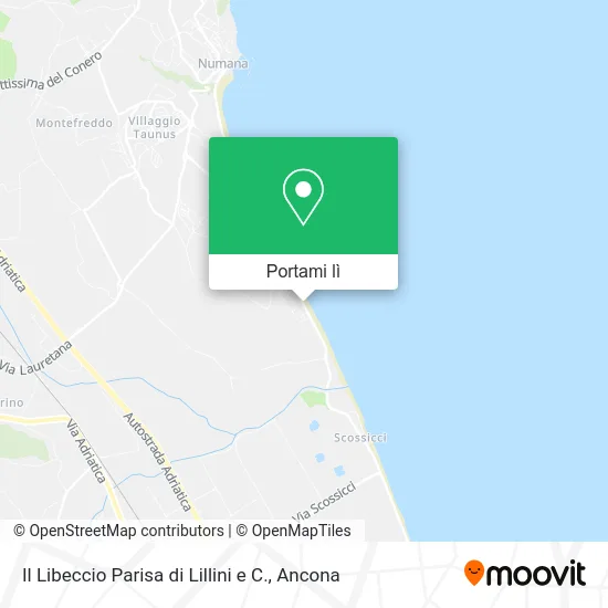 Mappa Il Libeccio Parisa di Lillini e C.