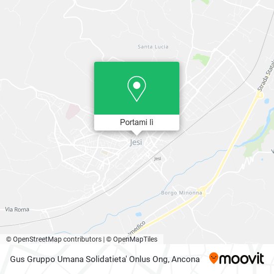 Mappa Gus Gruppo Umana Solidatieta' Onlus Ong