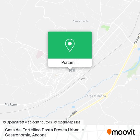 Mappa Casa del Tortellino Pasta Fresca Urbani e Gastronomia
