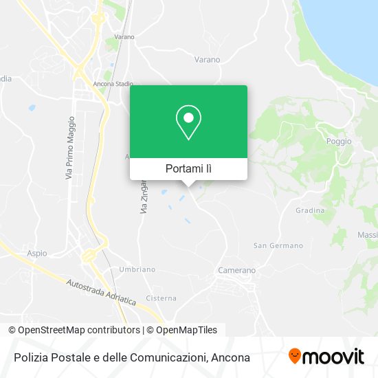 Mappa Polizia Postale e delle Comunicazioni