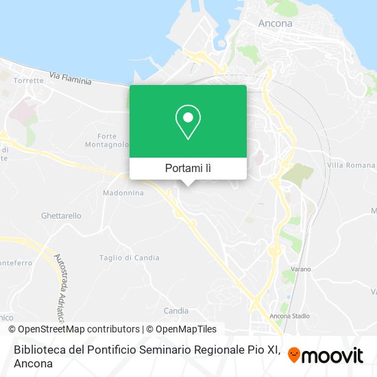 Mappa Biblioteca del Pontificio Seminario Regionale Pio XI
