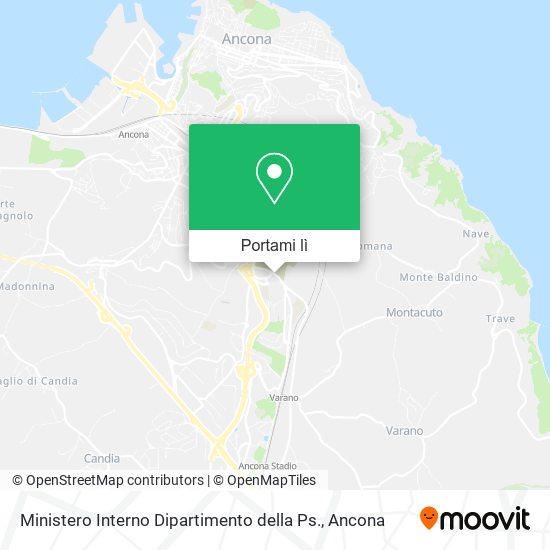 Mappa Ministero Interno Dipartimento della Ps.