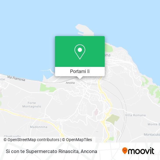 Mappa Si con te Supermercato Rinascita