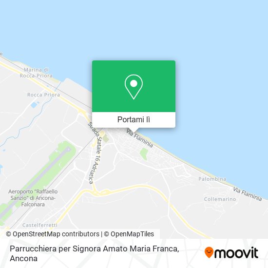 Mappa Parrucchiera per Signora Amato Maria Franca