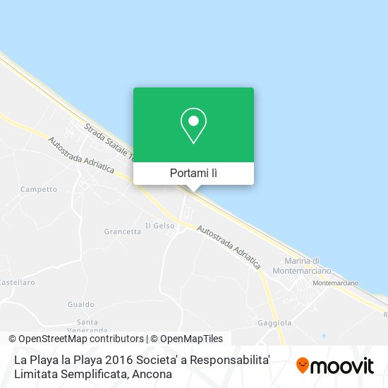 Mappa La Playa la Playa 2016 Societa' a Responsabilita' Limitata Semplificata