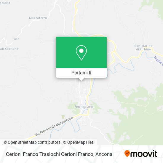 Mappa Cerioni Franco Traslochi Cerioni Franco