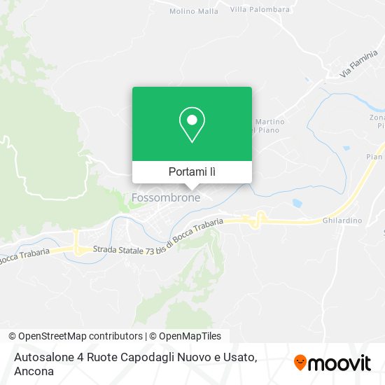 Mappa Autosalone 4 Ruote Capodagli Nuovo e Usato