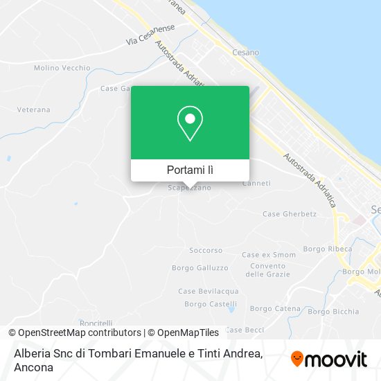 Mappa Alberia Snc di Tombari Emanuele e Tinti Andrea