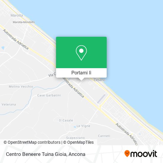 Mappa Centro Beneere Tuina Gioia