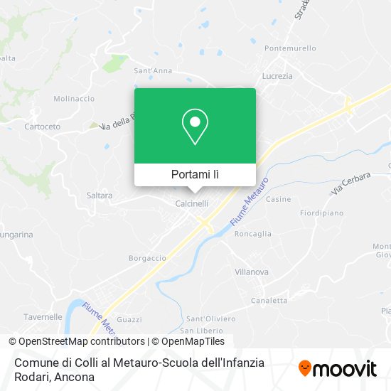 Mappa Comune di Colli al Metauro-Scuola dell'Infanzia Rodari