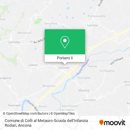 Mappa Comune di Colli al Metauro-Scuola dell'Infanzia Rodari