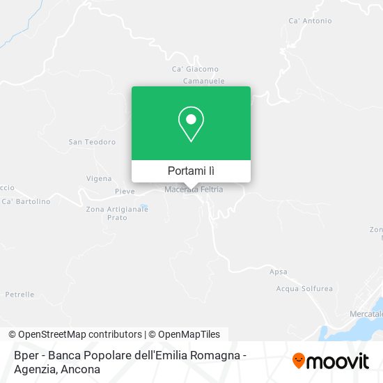 Mappa Bper - Banca Popolare dell'Emilia Romagna - Agenzia