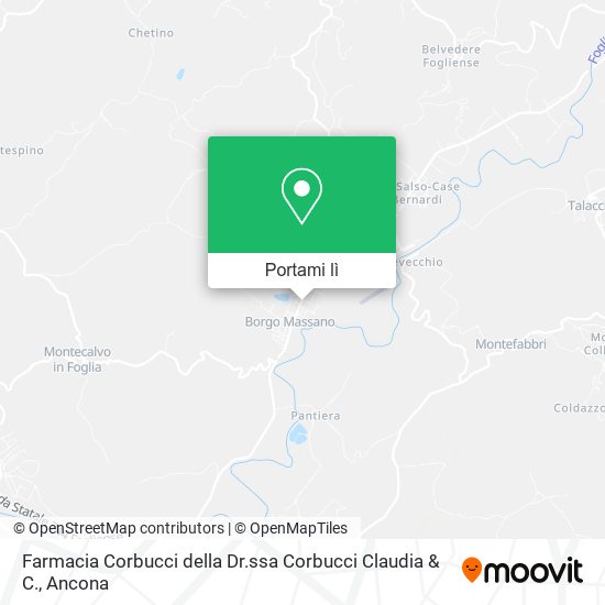 Mappa Farmacia Corbucci della Dr.ssa Corbucci Claudia & C.
