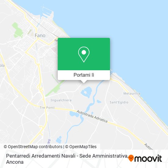 Mappa Pentarredi Arredamenti Navali - Sede Amministrativa