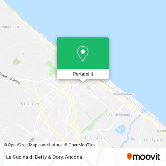 Mappa La Cucina di Betty & Dory