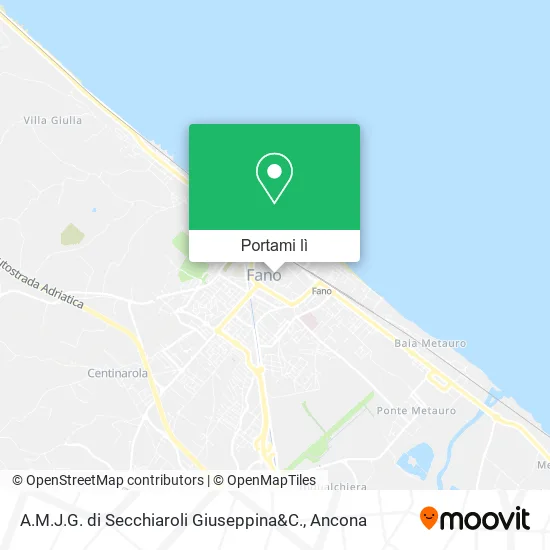 Mappa A.M.J.G. di Secchiaroli Giuseppina&C.