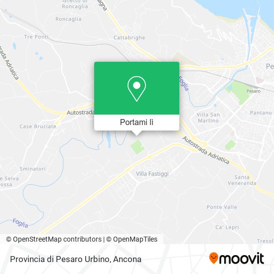 Mappa Provincia di Pesaro Urbino