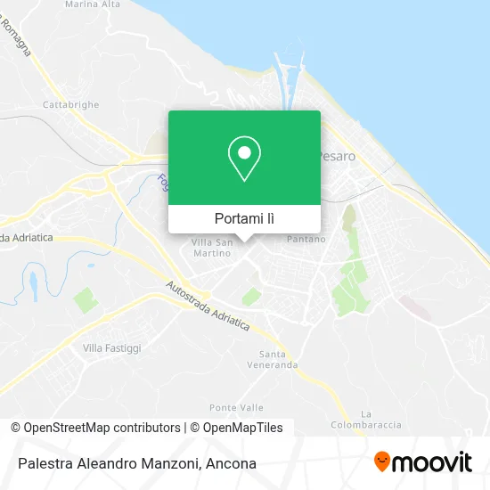 Mappa Palestra Aleandro Manzoni