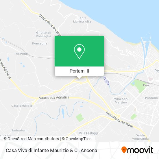 Mappa Casa Viva di Infante Maurizio & C.