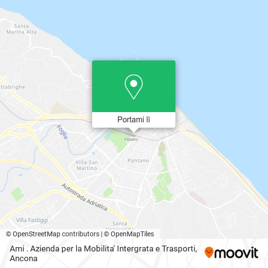 Mappa Ami . Azienda per la Mobilita' Intergrata e Trasporti