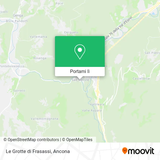 Mappa Le Grotte di Frasassi
