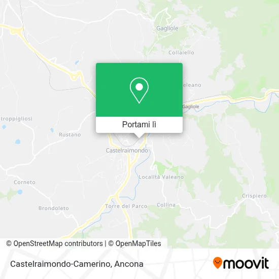 Mappa Castelraimondo-Camerino