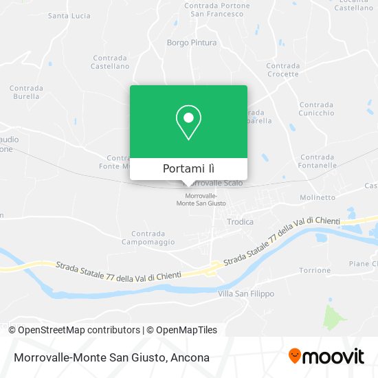 Mappa Morrovalle-Monte San Giusto