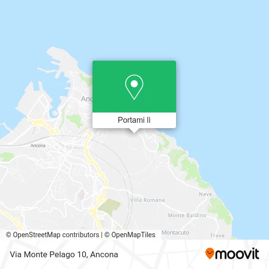 Mappa Via Monte Pelago 10