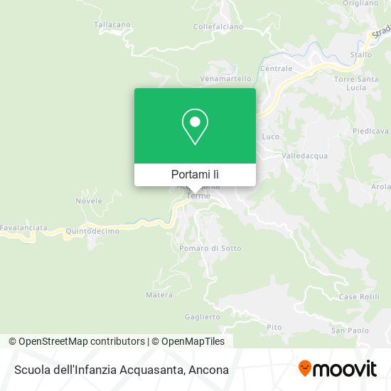 Mappa Scuola dell'Infanzia Acquasanta