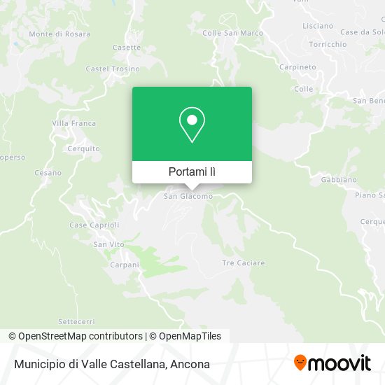Mappa Municipio di Valle Castellana