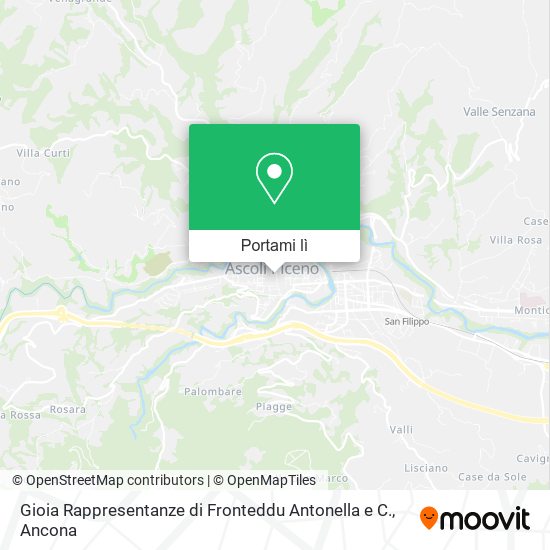 Mappa Gioia Rappresentanze di Fronteddu Antonella e C.