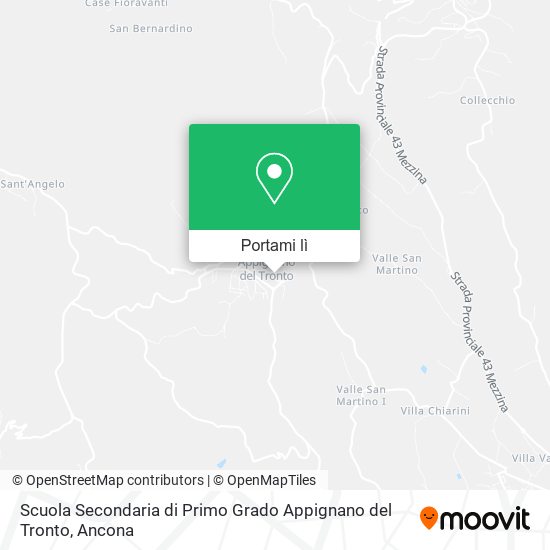 Mappa Scuola Secondaria di Primo Grado Appignano del Tronto