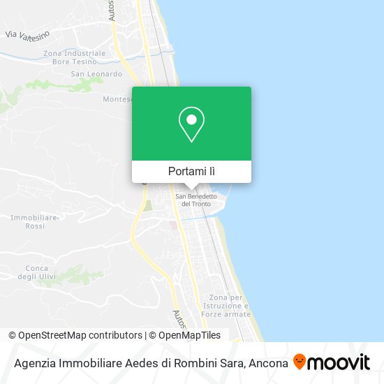 Mappa Agenzia Immobiliare Aedes di Rombini Sara