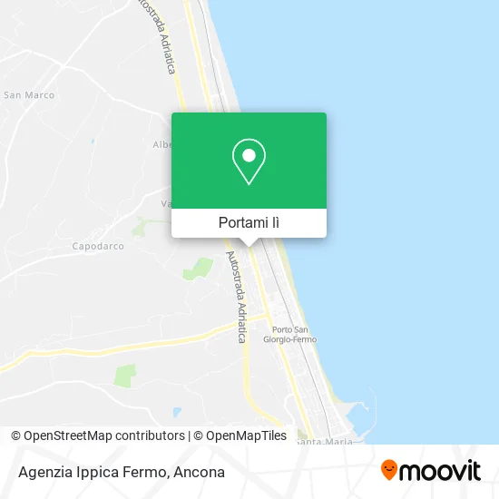 Mappa Agenzia Ippica Fermo