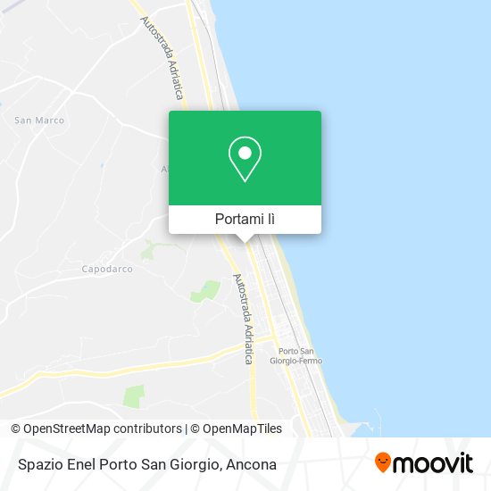 Mappa Spazio Enel Porto San Giorgio