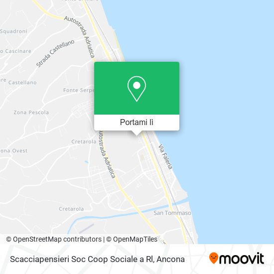 Mappa Scacciapensieri Soc Coop Sociale a Rl